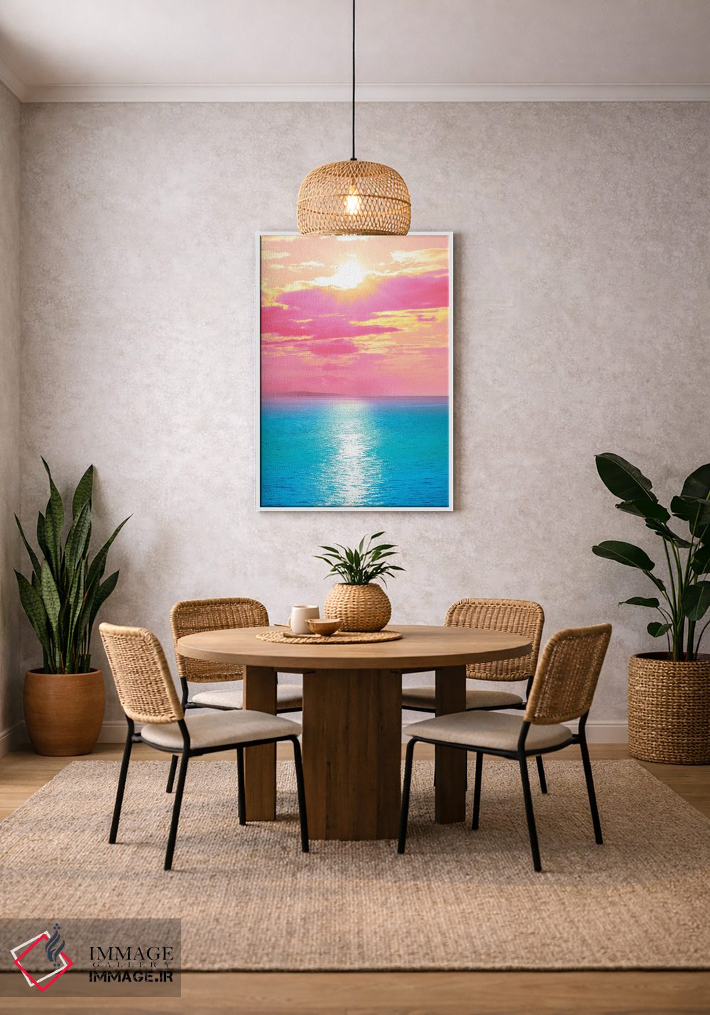 تابلو دکوراتیو ساحل شکوفه گیلاس اثر نیتن هد - D2W