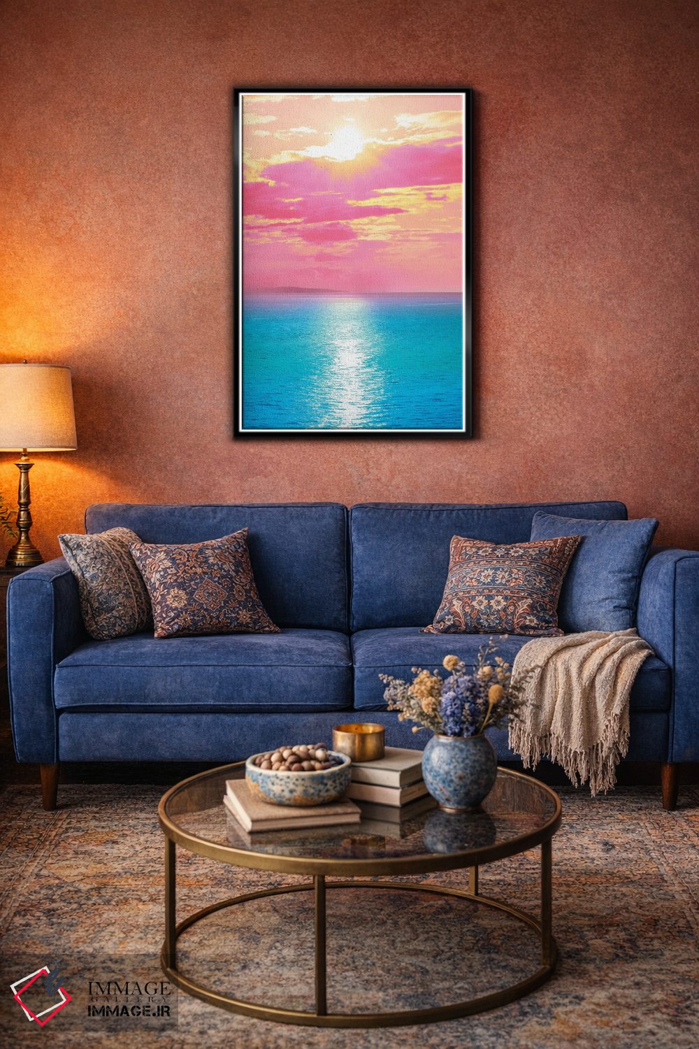 تابلو دکوراتیو ساحل شکوفه گیلاس اثر نیتن هد - D5B