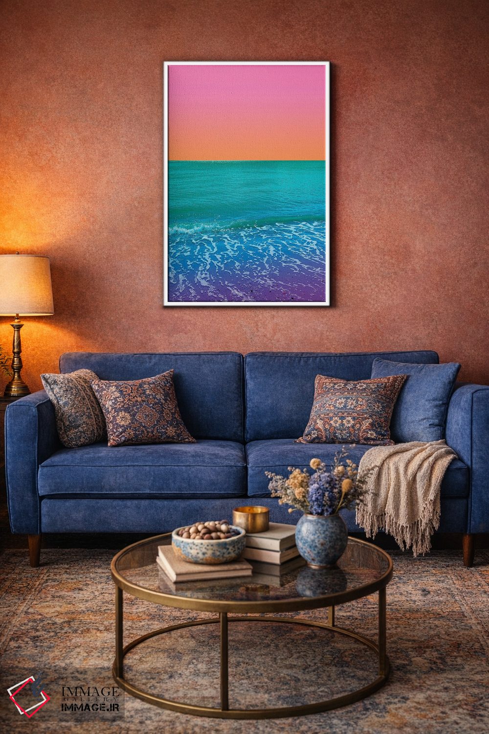 تابلو دکوراتیو غروب مارمالادی اثر نیتن هد - D2W