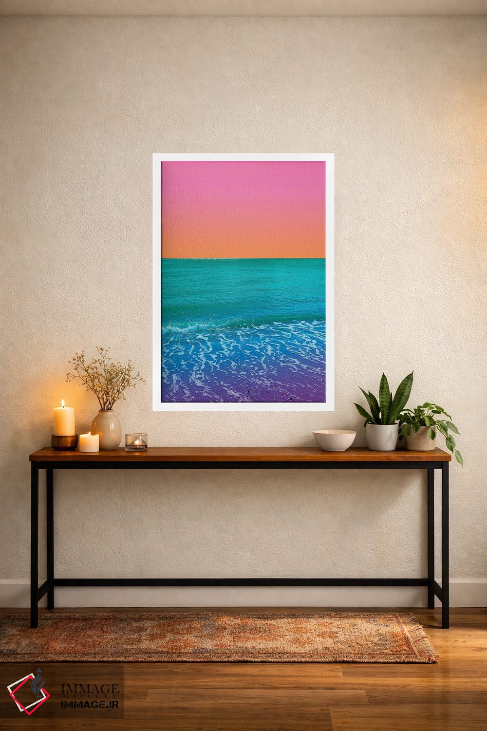 تابلو دکوراتیو غروب مارمالادی اثر نیتن هد - D3W