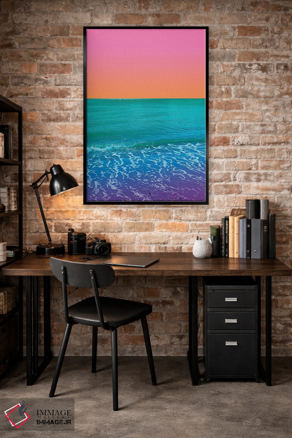 تابلو دکوراتیو غروب مارمالادی اثر نیتن هد - D4B