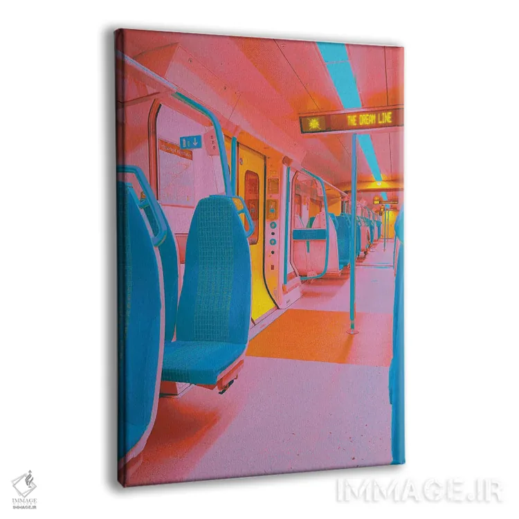 تابلو دکوراتیو خط رویا اثر نیتن هد - نمای پرسپکتیو محصول