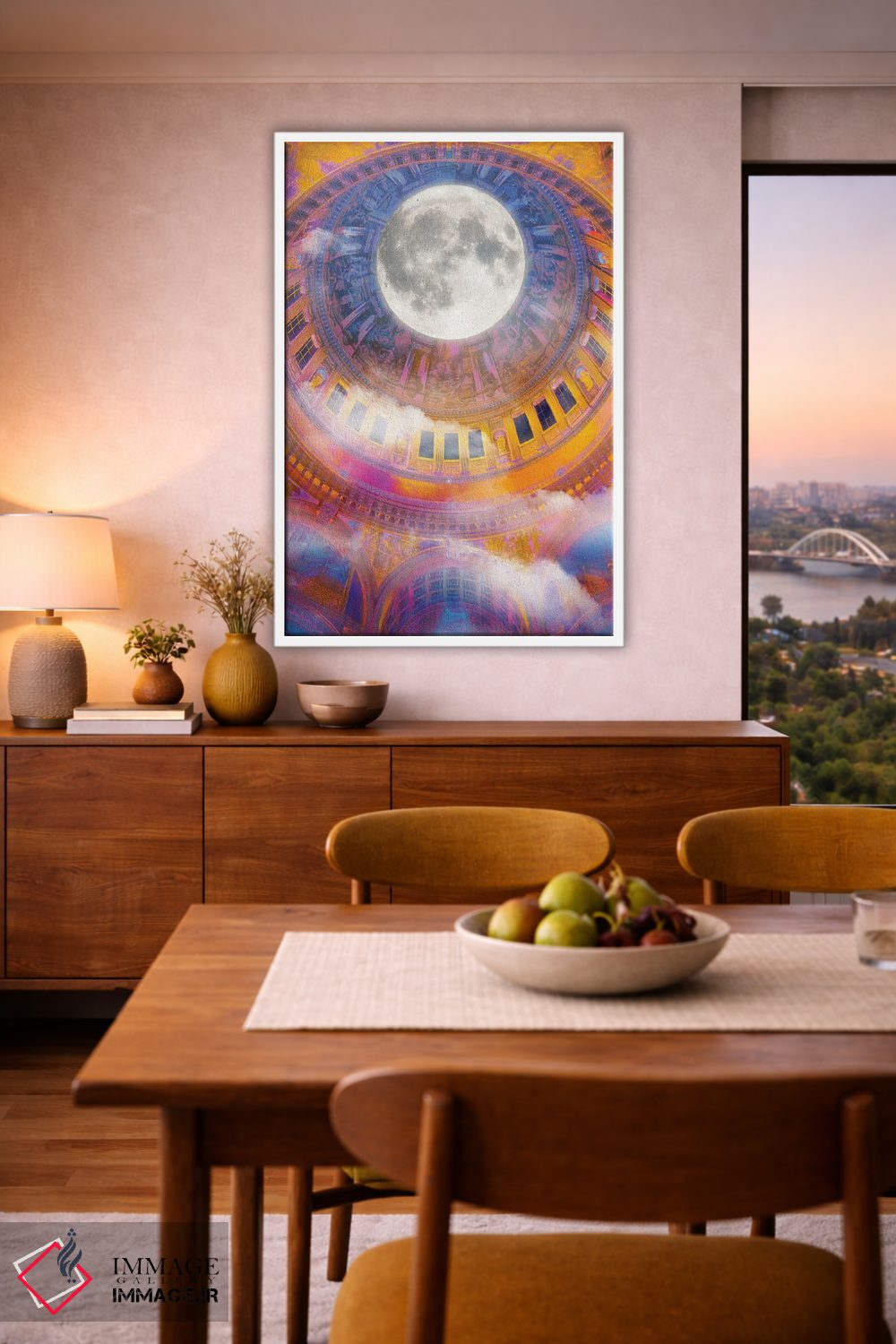 تابلو دکوراتیو غسل تعمید در مهتاب اثر نیتن هد - D6W