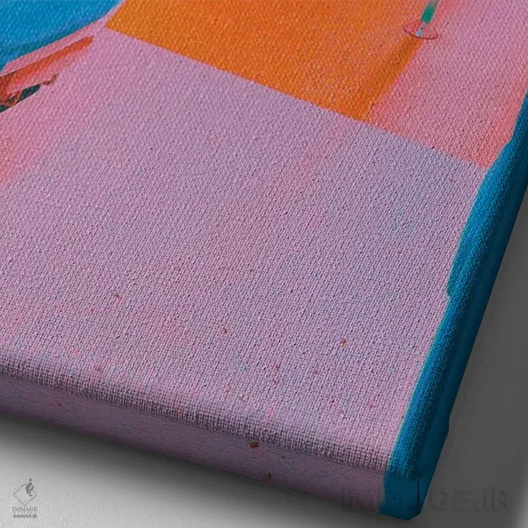 تابلو دکوراتیو خط رویا اثر نیتن هد - نمای نزدیک بافت بوم