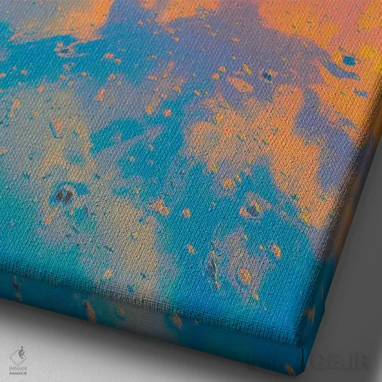 تابلو دکوراتیو شمردن ابرها اثر نیتن هد - نمای نزدیک بافت بوم