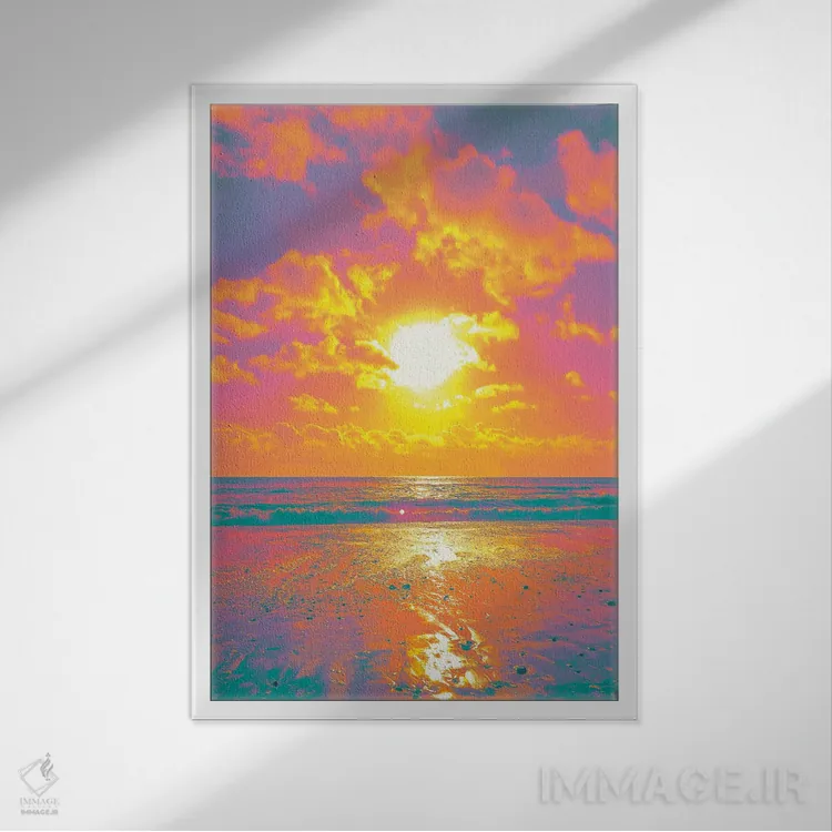 تابلو دکوراتیو امید در افق اثر نیتن هد - نمای قابدار سفید