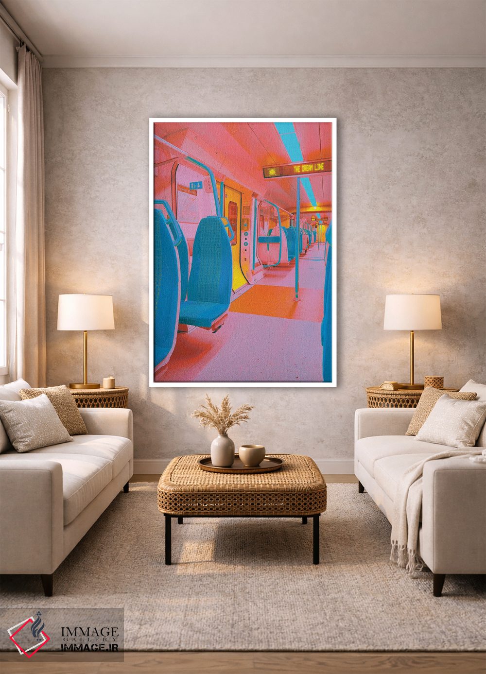 تابلو دکوراتیو خط رویا اثر نیتن هد - D1W