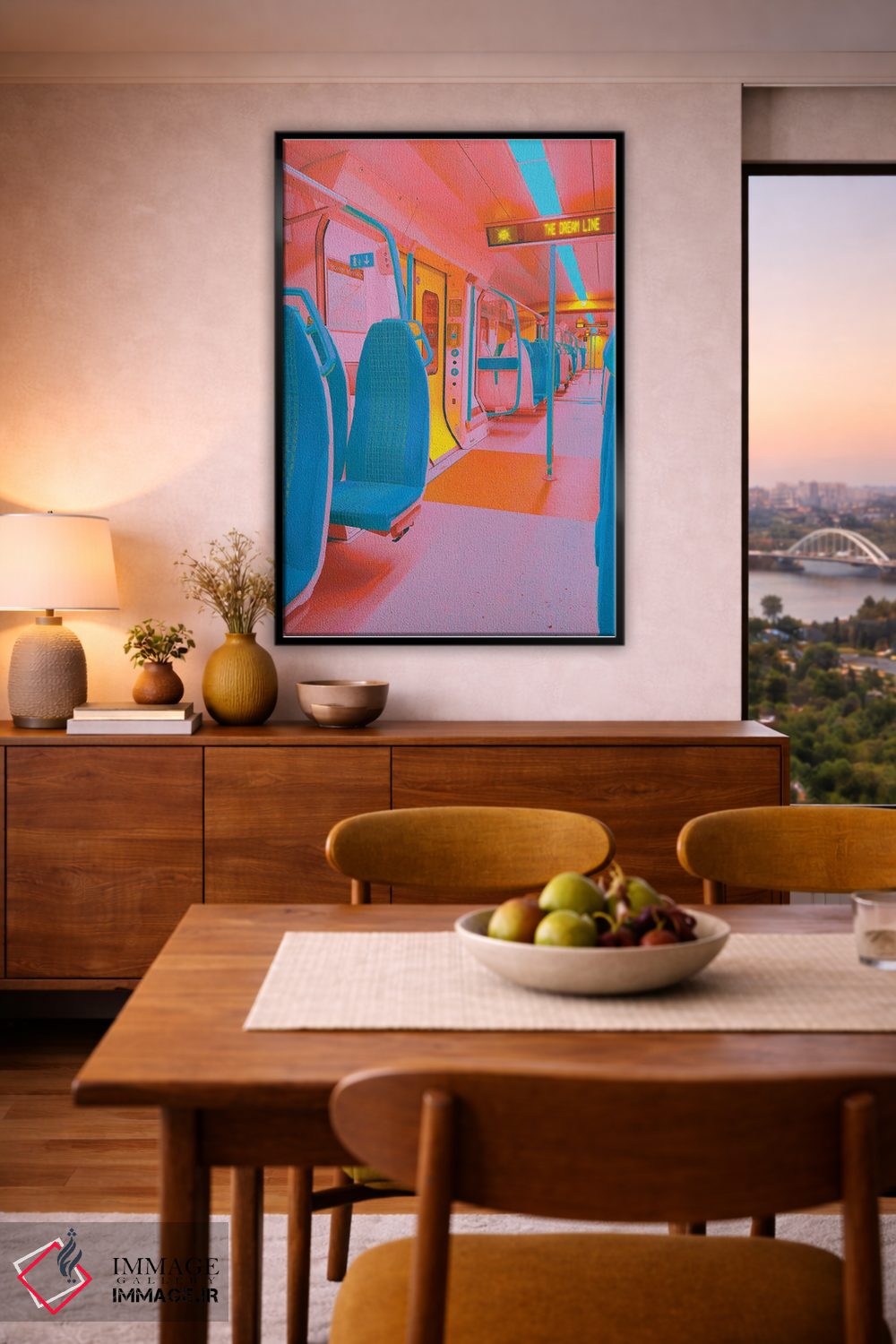 تابلو دکوراتیو خط رویا اثر نیتن هد - D6B