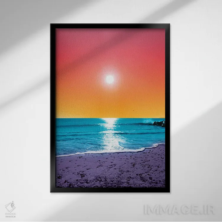 تابلو دکوراتیو فرمول بی نقص اثر نیتن هد - نمای قابدار مشکی