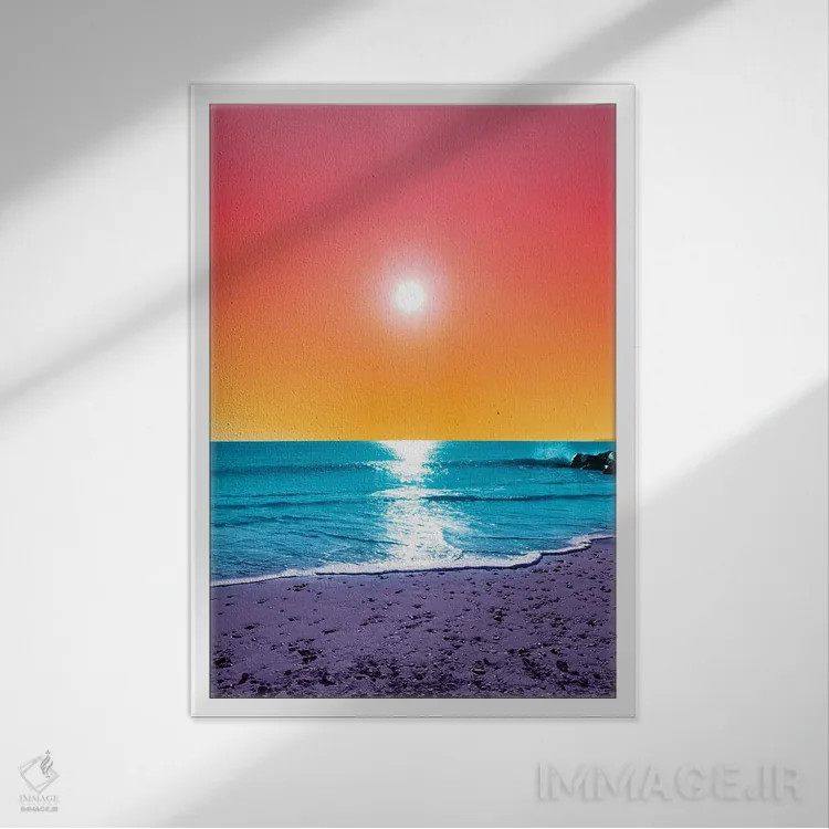 تابلو دکوراتیو فرمول بی نقص اثر نیتن هد - نمای قابدار سفید