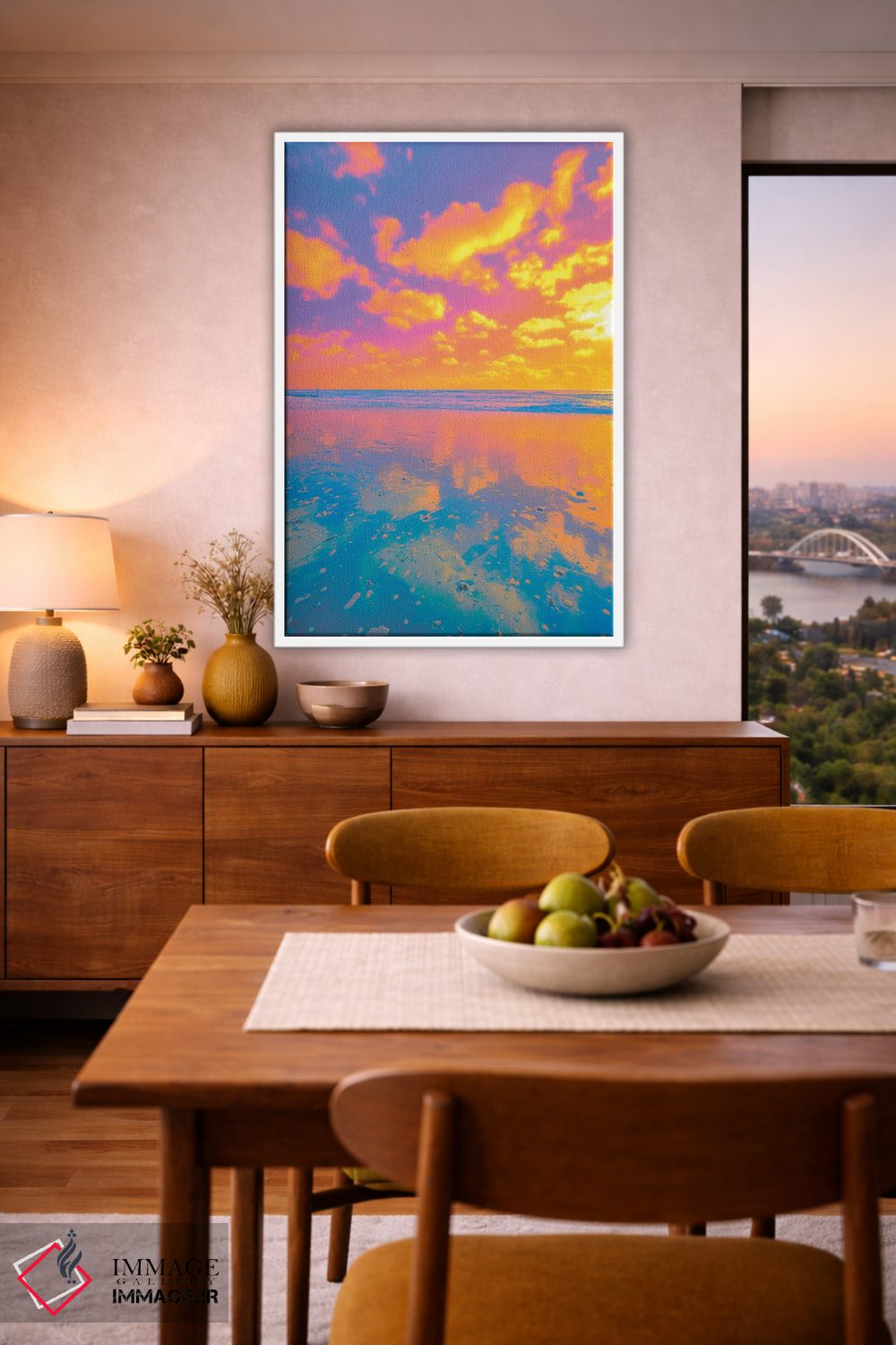 تابلو دکوراتیو شمردن ابرها اثر نیتن هد - D6W