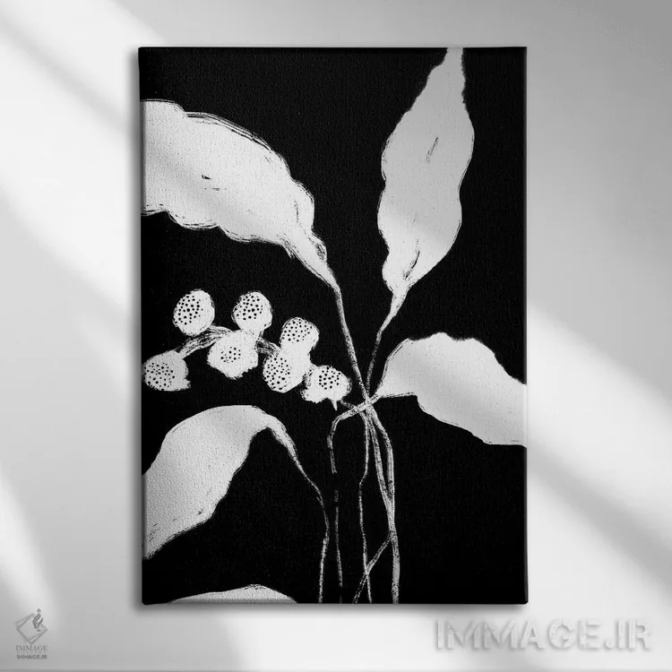 تابلو مینیمال رشد نو ۲ اثر نیکلاس هولمن - نمای روبهرو روی دیوار