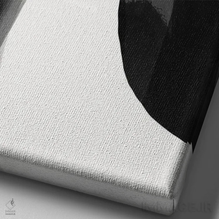 تابلو مینیمال قطعه گمشده ۲ اثر نیکلاس هولمن - نمای نزدیک بافت بوم