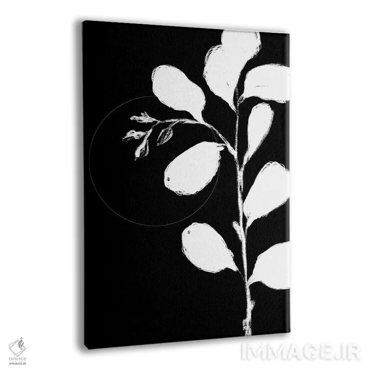 تابلو مینیمال نمای سیلوئت گیاهی ۲ اثر نیکلاس هولمن - نمای پرسپکتیو محصول