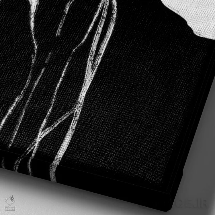 تابلو مینیمال رشد نو ۲ اثر نیکلاس هولمن - نمای نزدیک بافت بوم