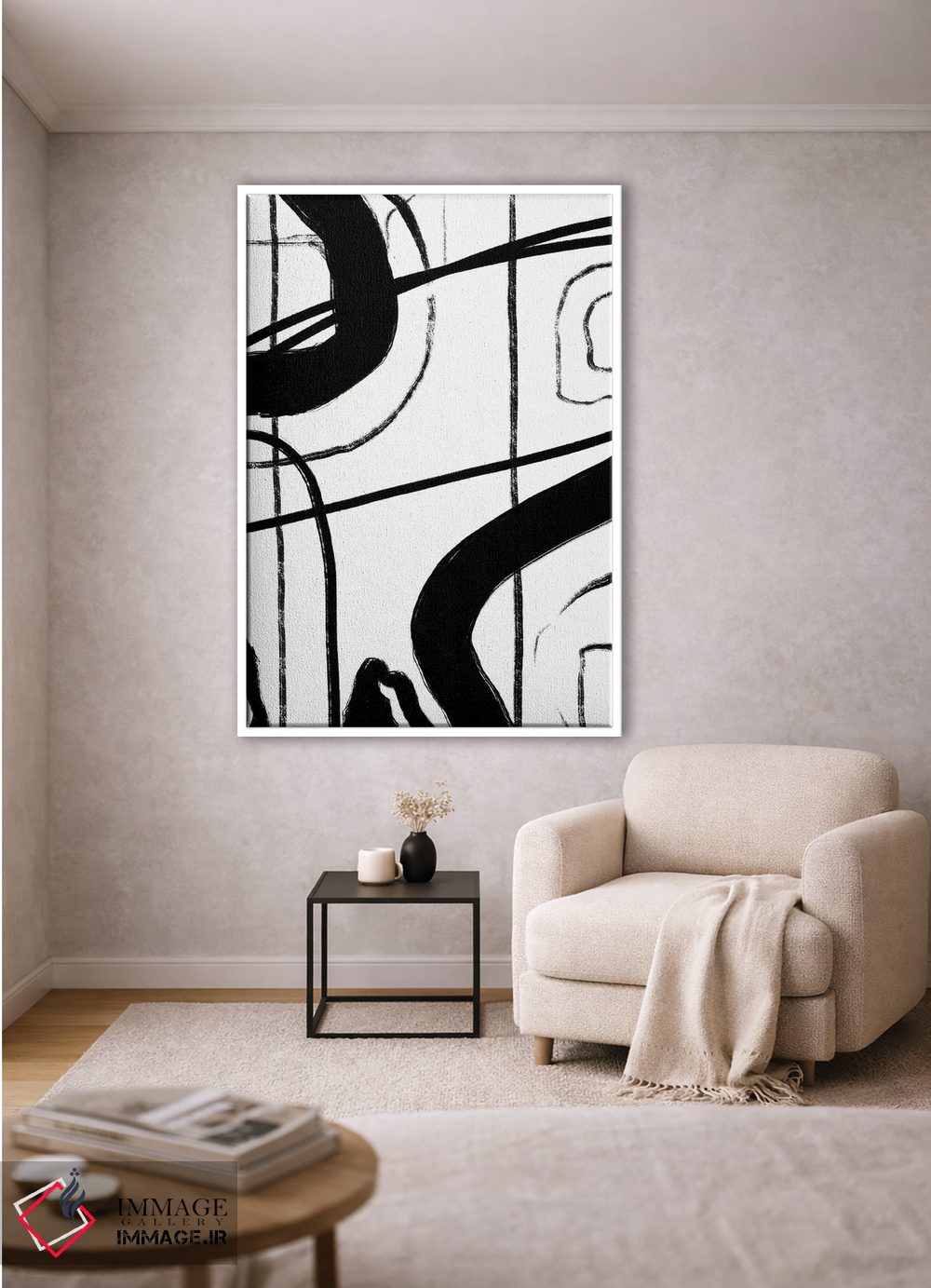 تابلو مینیمال گذرگاه های متقاطع ۱ اثر نیکلاس هولمن - D1W