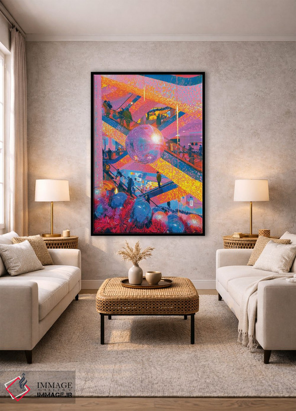 تابلو دکوراتیو دیسکو هرگز نمرد اثر نیتن هد - D2B