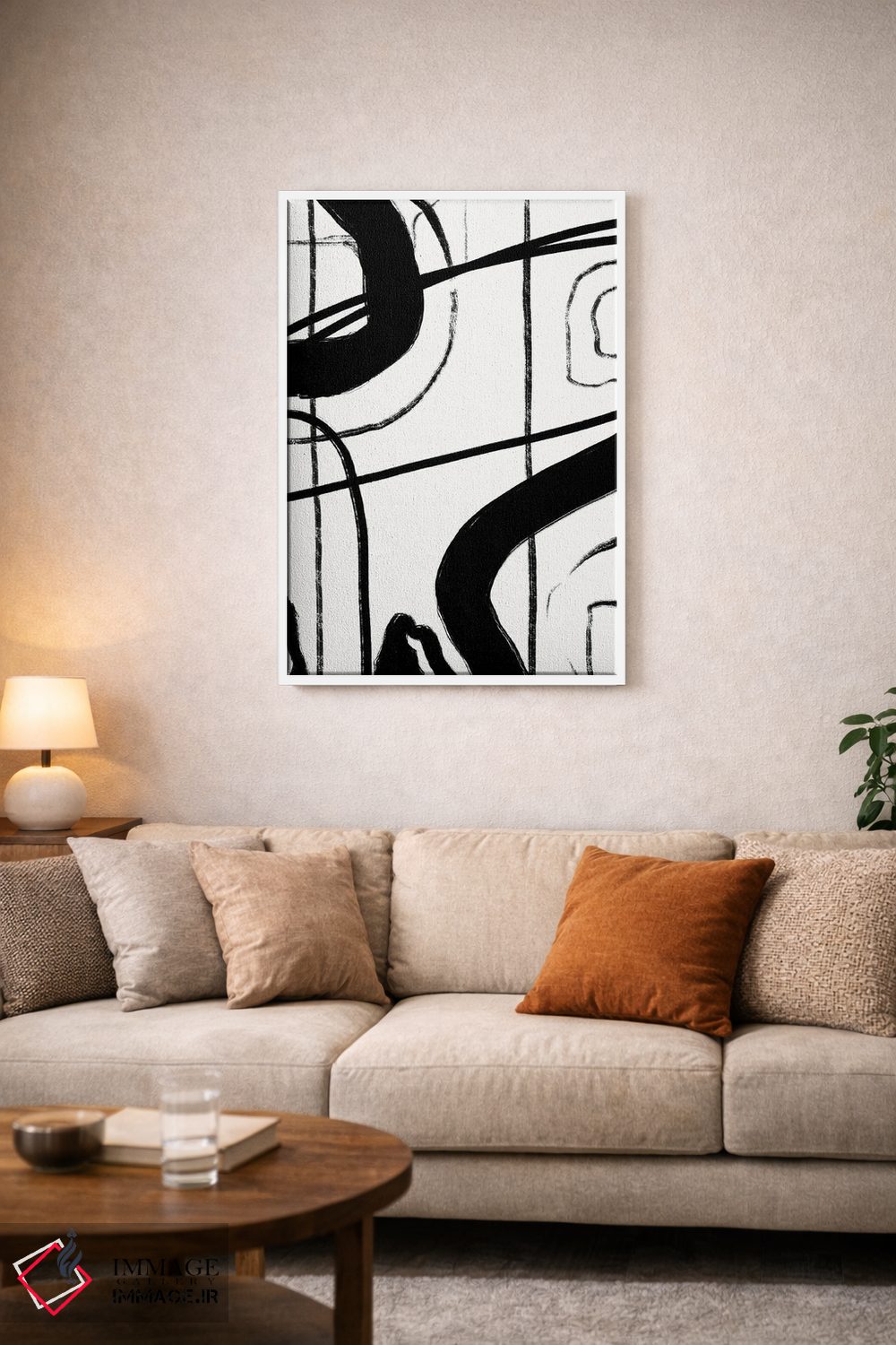 تابلو مینیمال گذرگاه های متقاطع ۱ اثر نیکلاس هولمن - D4W