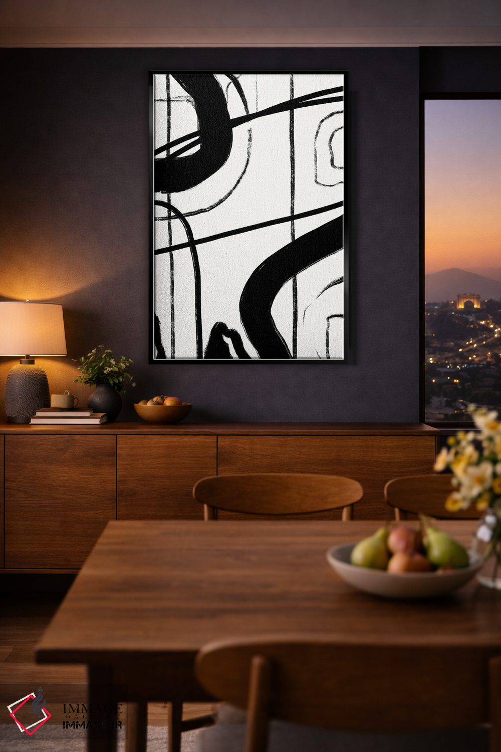 تابلو مینیمال گذرگاه های متقاطع ۱ اثر نیکلاس هولمن - D3B