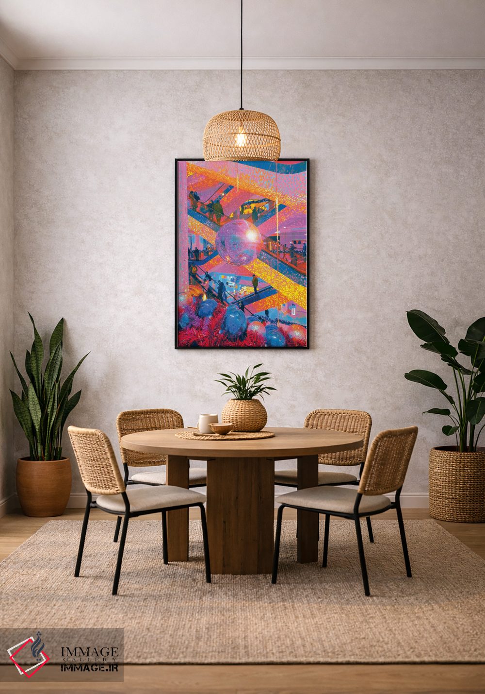 تابلو دکوراتیو دیسکو هرگز نمرد اثر نیتن هد - D4B