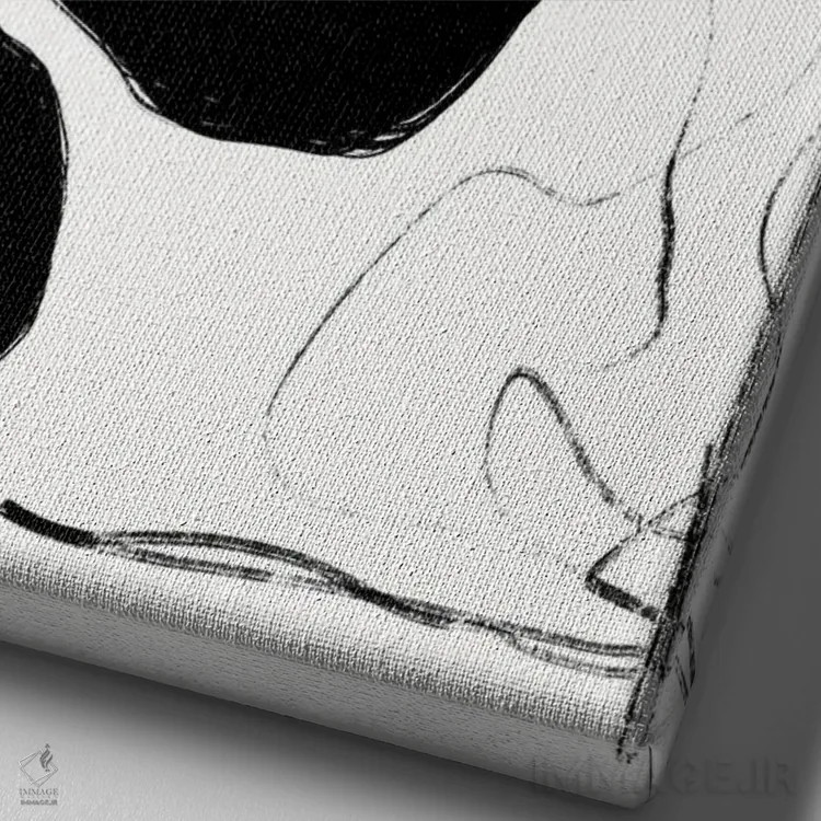 تابلو مینیمال درهم تنیده ۲ اثر نیکلاس هولمن - نمای نزدیک بافت بوم