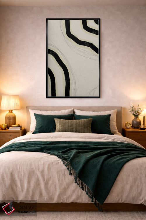 تابلو مینیمال سنگ عاجی ۱ اثر نیکلاس هولمن - D6B