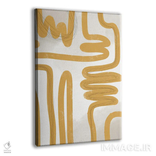 تابلو مینیمال مسیر طلایی ۲ اثر نیکلاس هولمن - نمای پرسپکتیو محصول