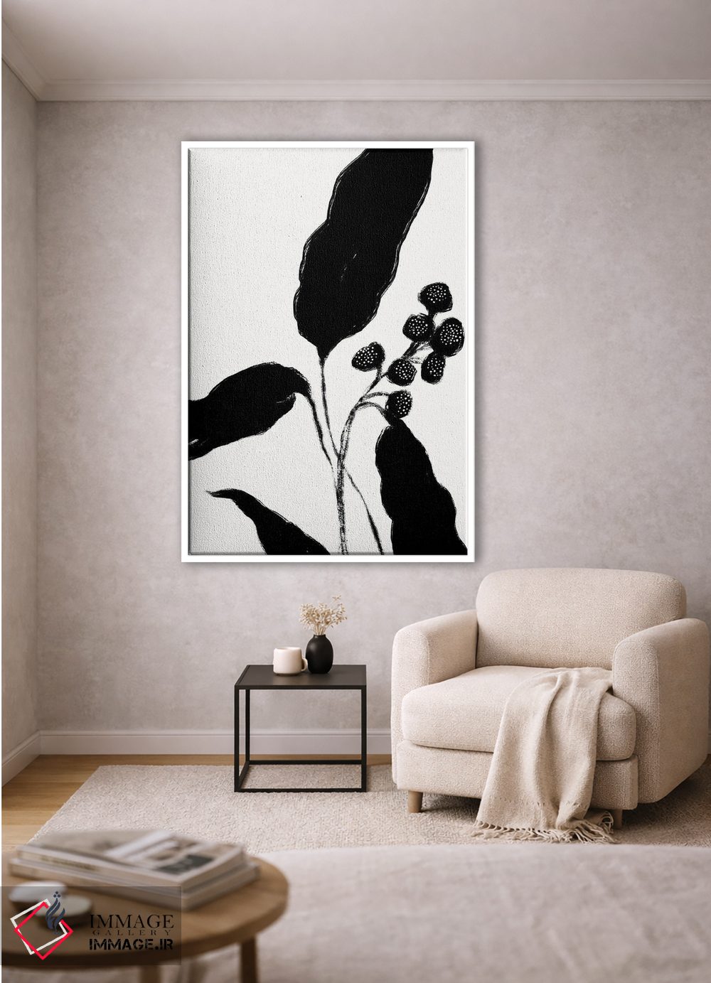 تابلو مینیمال رشد نو ۱ اثر نیکلاس هولمن - D1W