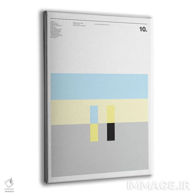 تابلو مینیمال واحه اثر نیک بارکلی - نمای پرسپکتیو محصول