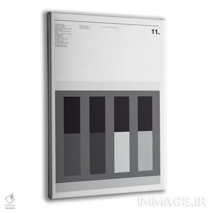 تابلو مینیمال رامونز اثر نیک بارکلی - نمای پرسپکتیو محصول