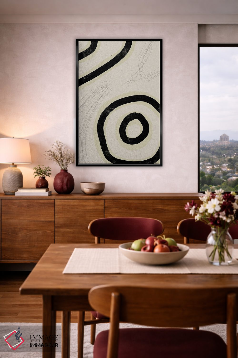 تابلو مینیمال سنگ عاجی ۳ اثر نیکلاس هولمن - D5B