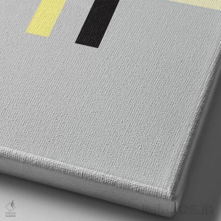 تابلو مینیمال واحه اثر نیک بارکلی - نمای نزدیک بافت بوم