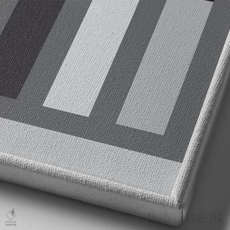 تابلو مینیمال رامونز اثر نیک بارکلی - نمای نزدیک بافت بوم