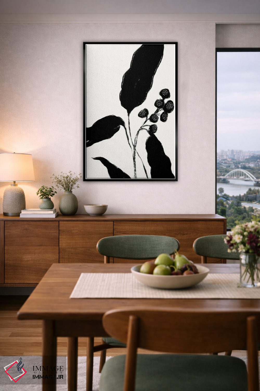 تابلو مینیمال رشد نو ۱ اثر نیکلاس هولمن - D6B