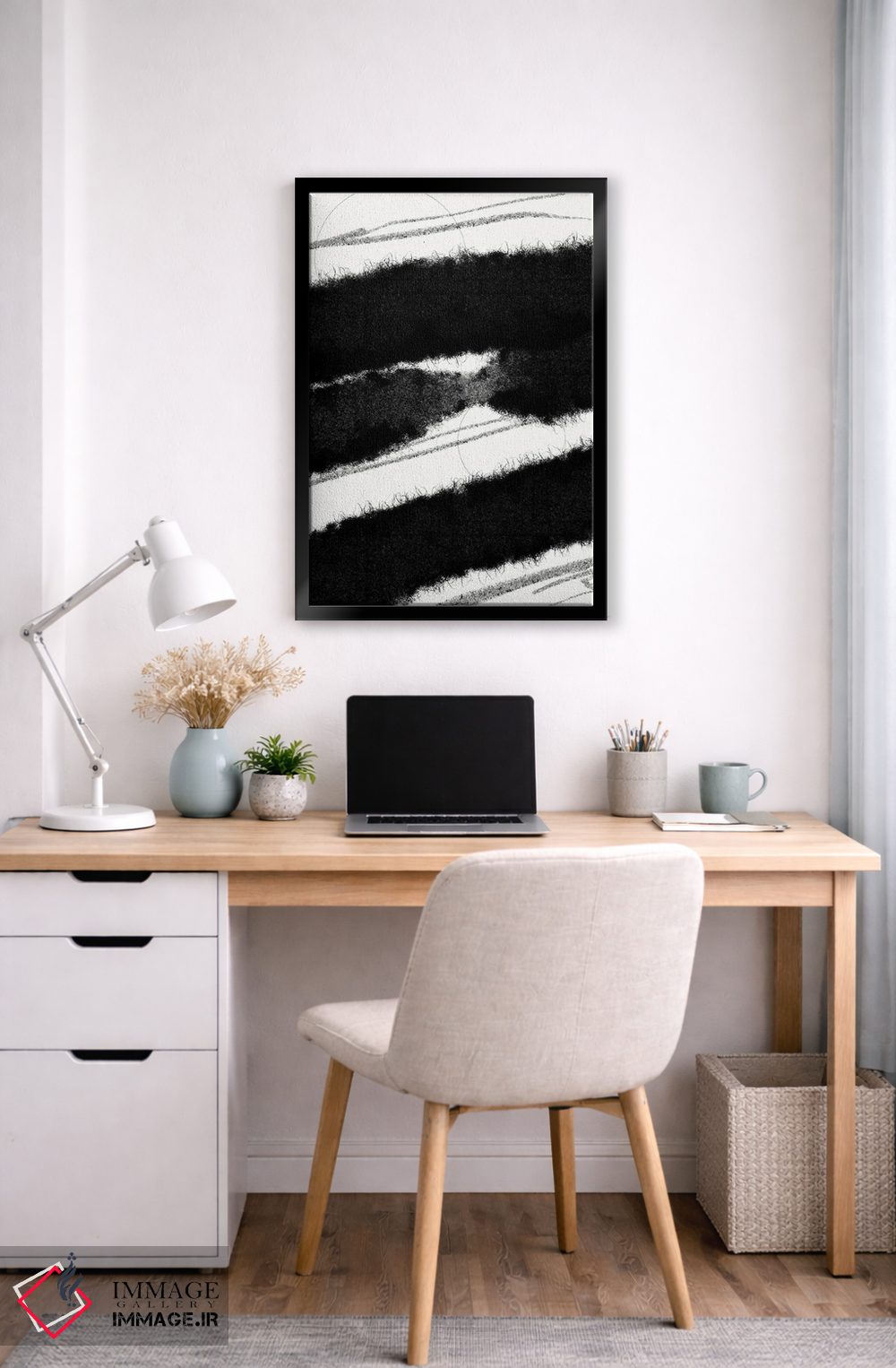 تابلو مینیمال حرکت جارویی ۲ اثر نیکلاس هولمن - D6B