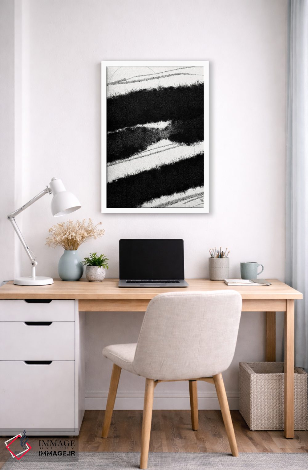 تابلو مینیمال حرکت جارویی ۲ اثر نیکلاس هولمن - D5W