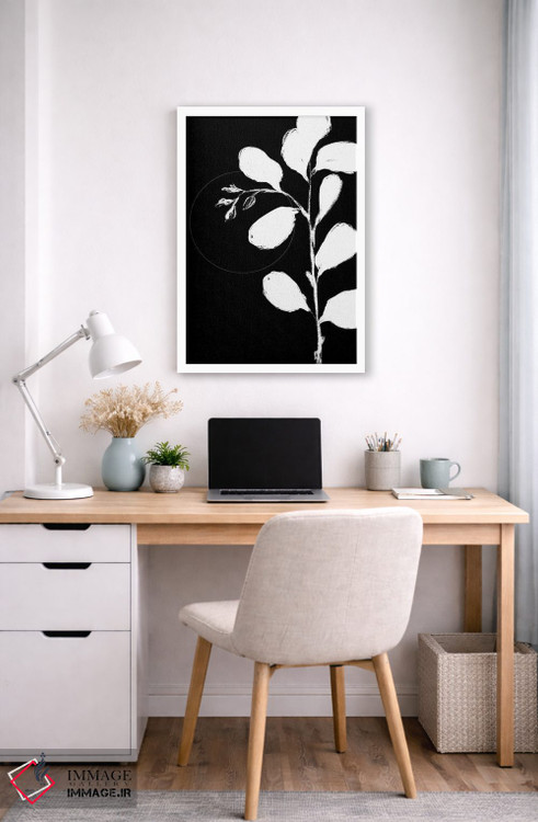 تابلو مینیمال نمای سیلوئت گیاهی ۲ اثر نیکلاس هولمن - D5W