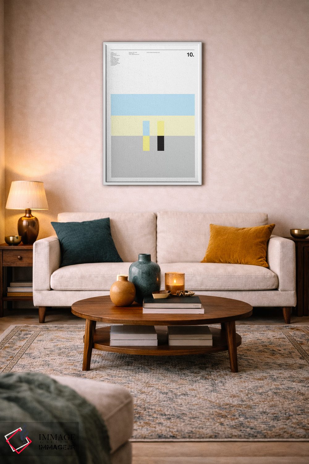 تابلو مینیمال واحه اثر نیک بارکلی - D3W