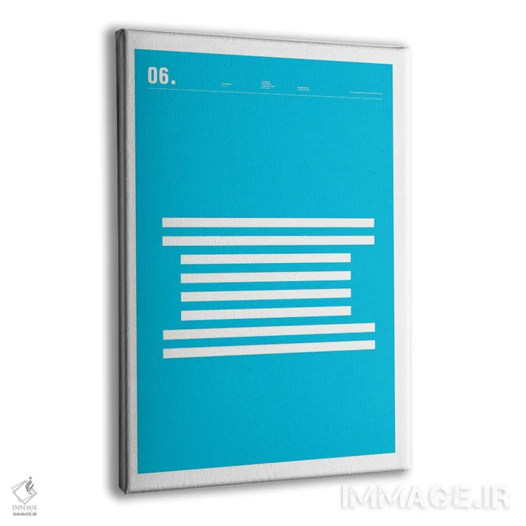 تابلو مینیمال آی بی ام اثر نیک بارکلی - نمای پرسپکتیو محصول