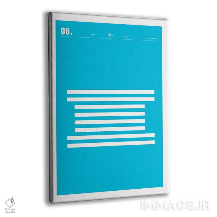 تابلو مینیمال آی بی ام اثر نیک بارکلی - نمای پرسپکتیو محصول