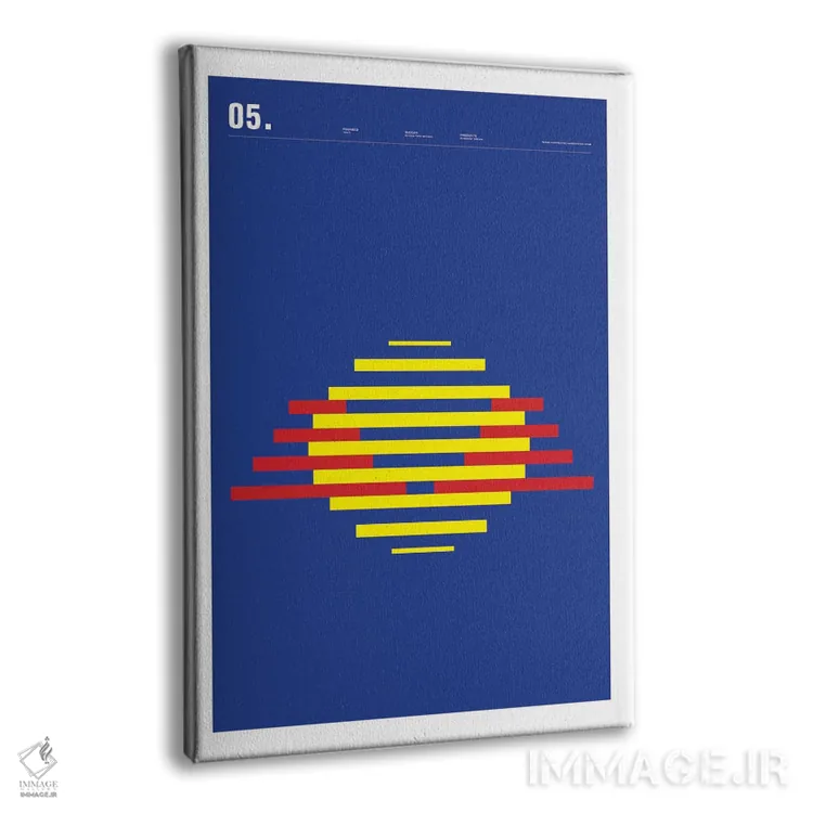 تابلو مینیمال ردبول اثر نیک بارکلی - نمای پرسپکتیو محصول