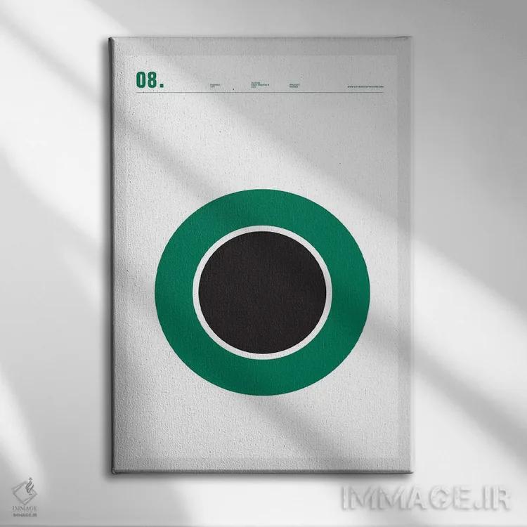 تابلو مینیمال استارباکس اثر نیک بارکلی - نمای روبهرو روی دیوار
