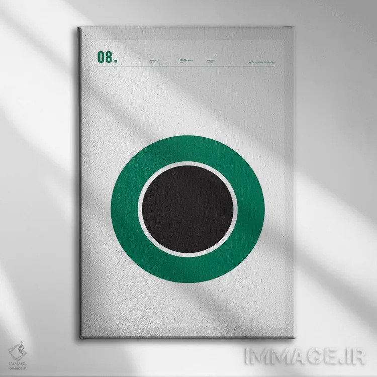 تابلو مینیمال استارباکس اثر نیک بارکلی - نمای روبهرو روی دیوار