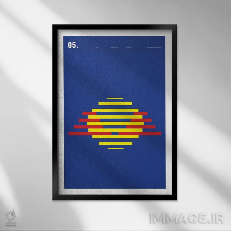 تابلو مینیمال ردبول اثر نیک بارکلی - نمای قابدار مشکی