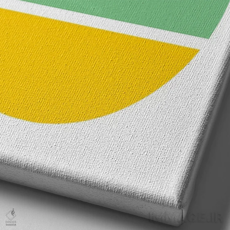 تابلو مینیمال نیویورک اثر نیک بارکلی - نمای نزدیک بافت بوم