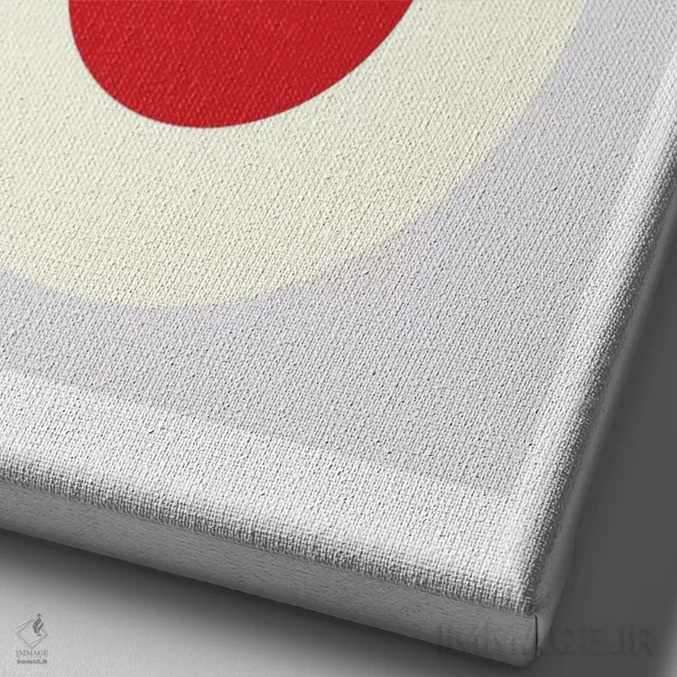 تابلو مینیمال لندن اثر نیک بارکلی - نمای نزدیک بافت بوم