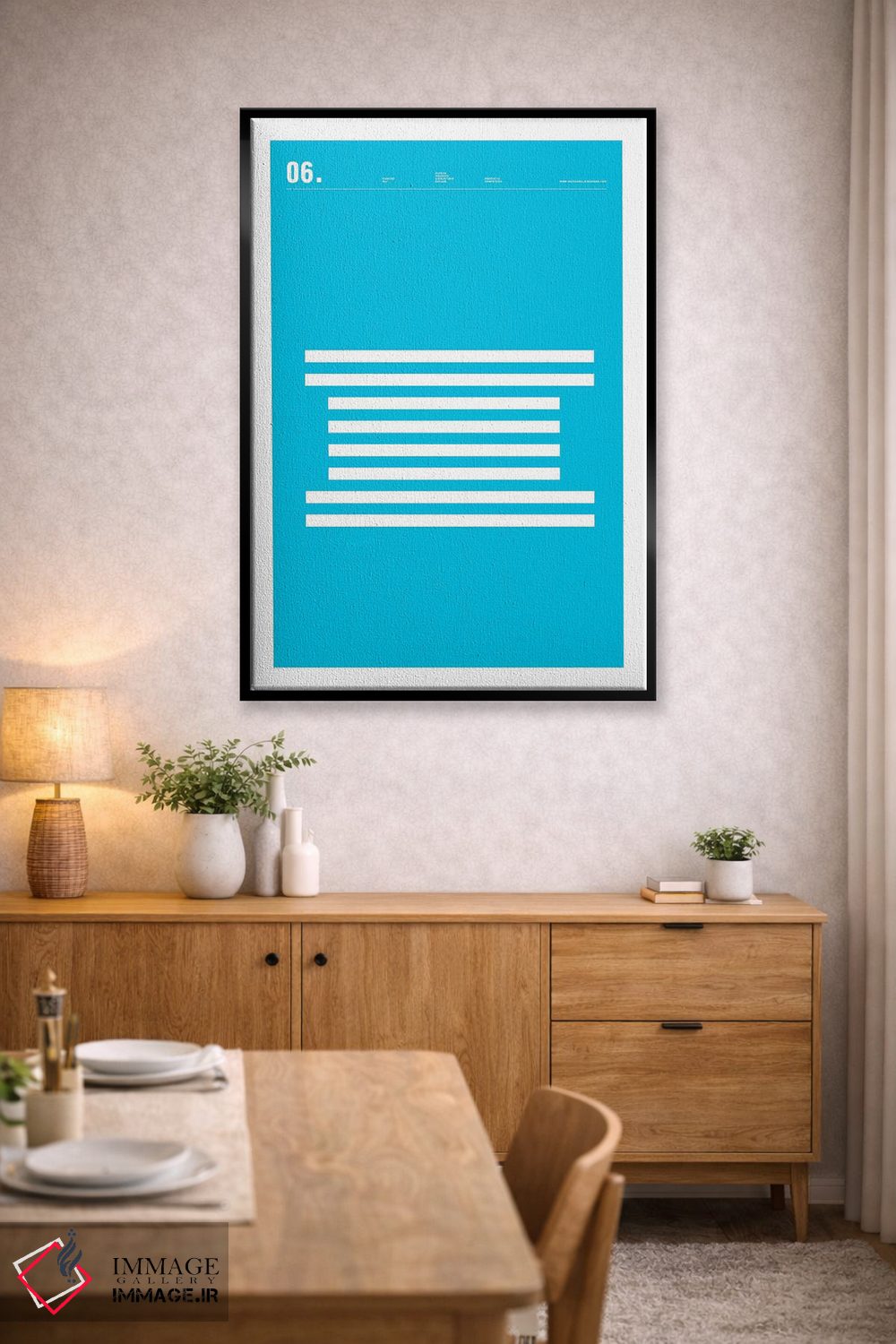 تابلو مینیمال آی بی ام اثر نیک بارکلی - D6B