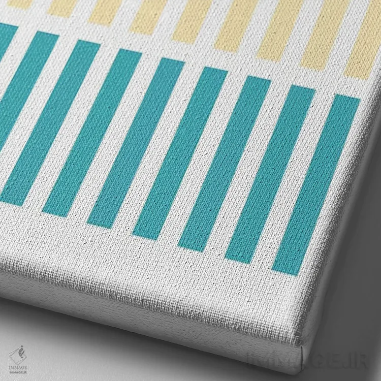 تابلو مینیمال سیدنی اثر نیک بارکلی - نمای نزدیک بافت بوم