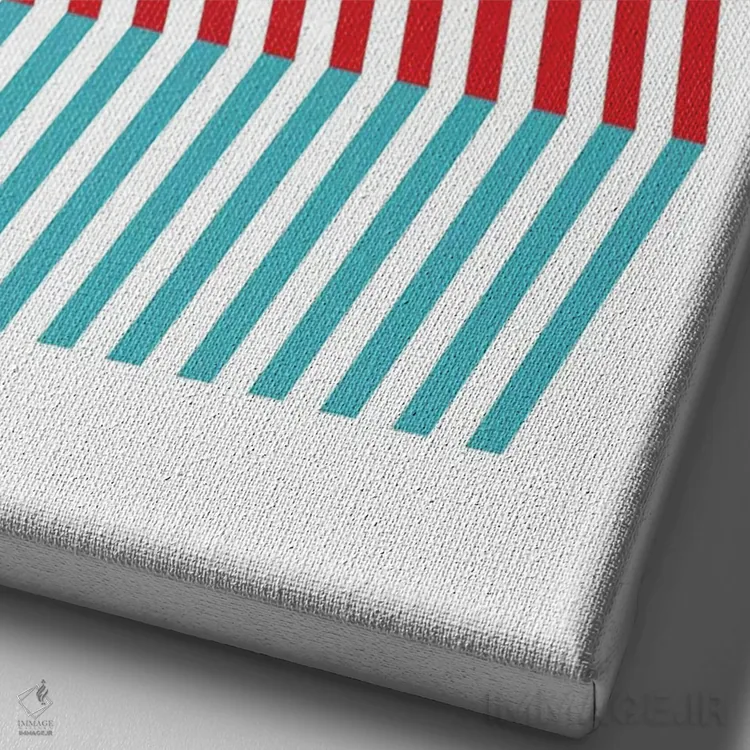 تابلو مینیمال سان فرانسیسکو اثر نیک بارکلی - نمای نزدیک بافت بوم