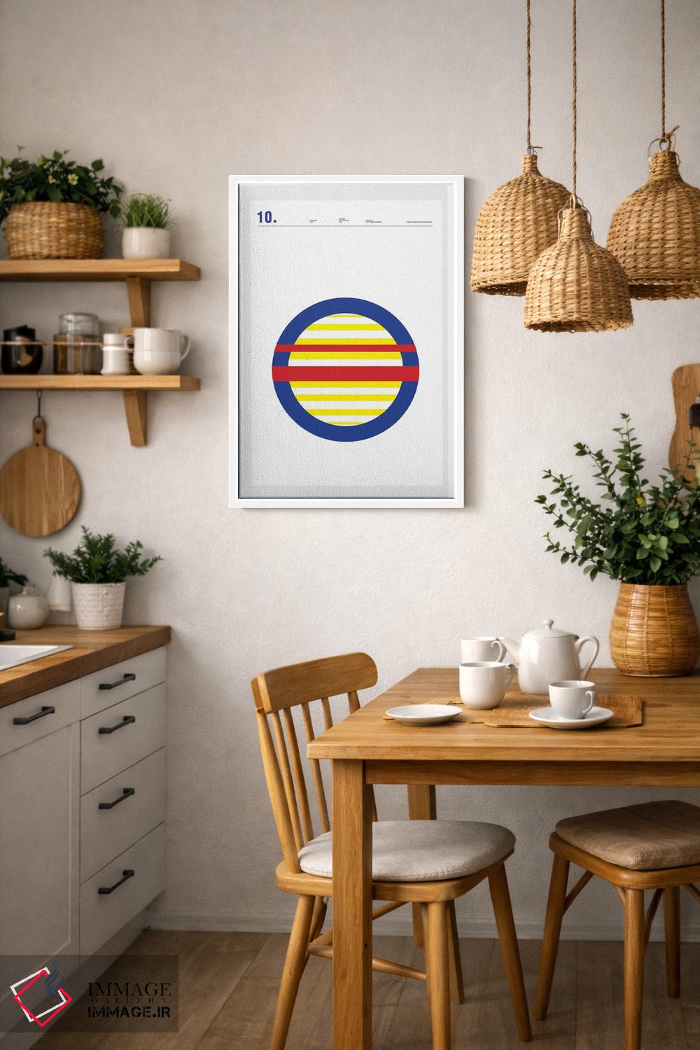 تابلو مینیمال برگر کینگ اثر نیک بارکلی - D3W